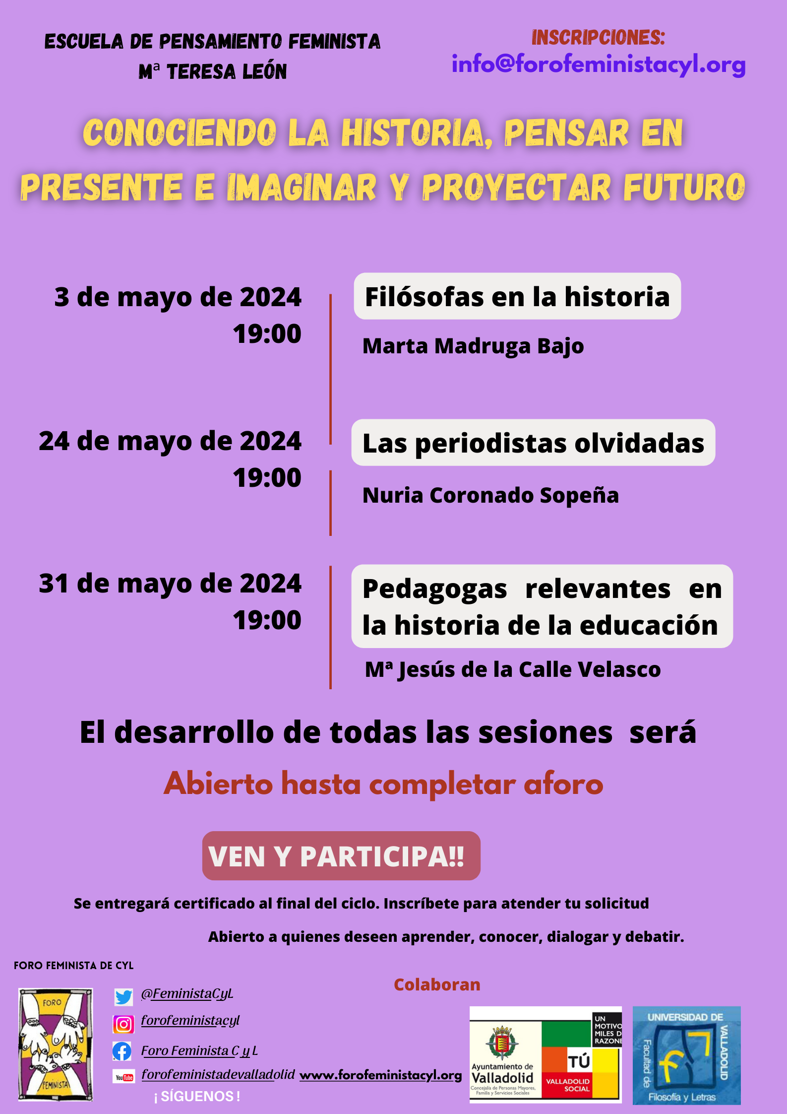 ESCUELA DE PENSAMIENTO FEMINISTA "MARIA TERESA LEON" 2024