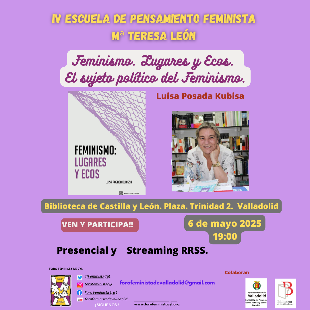 FEMINISMO. LUGARES Y ECOS. EL SUJETO POLÍTICO DEL FEMINISMO