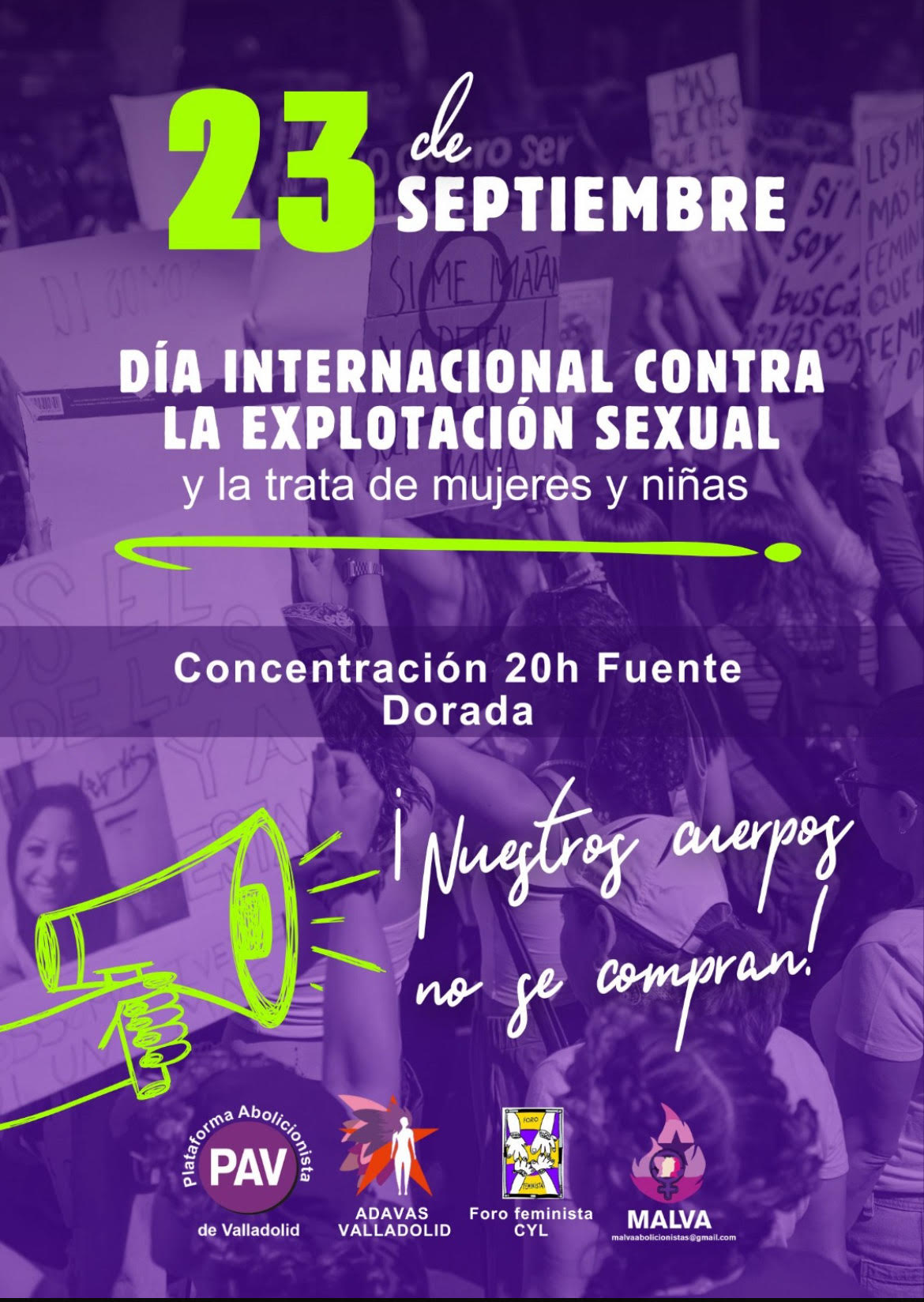 23 DE SEPTIEMBRE. Día Internacional contra la Trata de Mujeres y Niñas con Fines de Explotación Sexual
