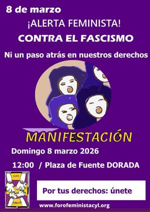 8 DE MARZO 2026. MANIFESTACIÓN DÍA INTERNACIONAL DE LAS MUJERES